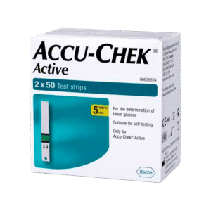 Accu-Chek Active Glucometer Test Strips Box Of 100 (50 X 2)